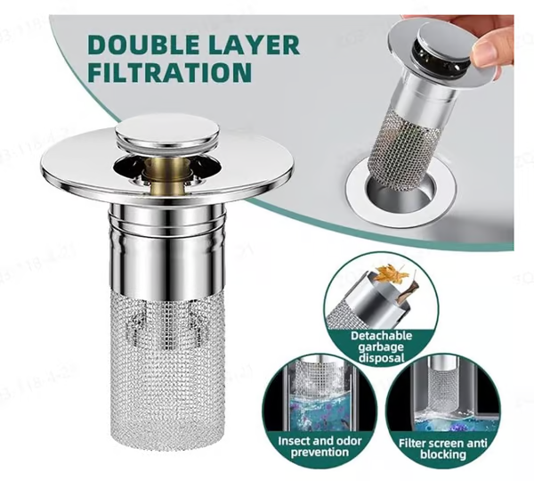 🏆Last Day Promotion 49% OFF🏆Pop Up Sink Drain Strainer--🛀Removes odors and prevents blockages🔥